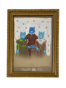 Malerei "Katzenfamilie"