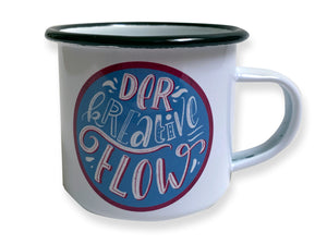 Kaffeetasse "Der kreative Flow" aus Emaille (limitiert)