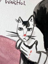 Laden Sie das Bild in den Galerie-Viewer, Aquarellmalerei und Tusche "Andy Warhol"