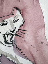Laden Sie das Bild in den Galerie-Viewer, Aquarellmalerei und Tusche "Angriff"