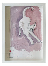 Laden Sie das Bild in den Galerie-Viewer, Aquarellmalerei und Tusche "Angriff"
