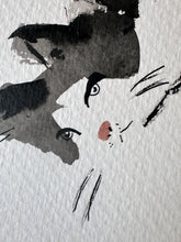 Laden Sie das Bild in den Galerie-Viewer, Aquarellmalerei und Tusche "Auf dem Pfahl"