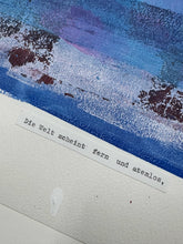 Laden Sie das Bild in den Galerie-Viewer, Acryldruck &quot;Ein Atemzug&quot; (Poem-Reihe)