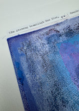 Laden Sie das Bild in den Galerie-Viewer, Acryldruck &quot;Ein Atemzug&quot; (Poem-Reihe)