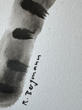 Laden Sie das Bild in den Galerie-Viewer, Tuschemalerei "Grey Cat"