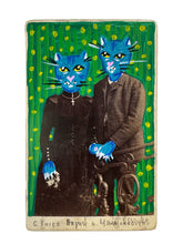 Laden Sie das Bild in den Galerie-Viewer, Übermalung &quot;Mr. &amp; Mrs. Cat&quot;