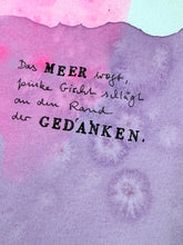 Laden Sie das Bild in den Galerie-Viewer, Acrylmalerei &quot;Das Meer&quot; (Poem-Reihe)