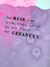 Laden Sie das Bild in den Galerie-Viewer, Acrylmalerei &quot;Das Meer&quot; (Poem-Reihe)