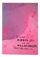 Laden Sie das Bild in den Galerie-Viewer, Acrylmalerei &quot;Melancholie&quot; (Poem-Reihe)