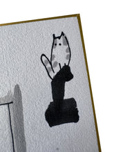 Laden Sie das Bild in den Galerie-Viewer, Zeichnung &quot;Am Fenster&quot; – Shikishi-Serie