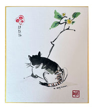 Laden Sie das Bild in den Galerie-Viewer, Shikishi "Chinesische Mieze"