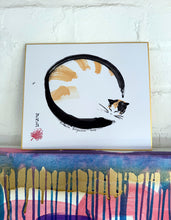 Laden Sie das Bild in den Galerie-Viewer, Shikishi "Schlafende Katze No.1"