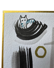 Laden Sie das Bild in den Galerie-Viewer, Zeichnung &quot;Vogel am Fenster&quot; – Shikishi-Serie