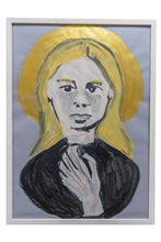 Laden Sie das Bild in den Galerie-Viewer, Acrylmalerei auf Papier &quot;Madonna&quot; (Nr. 1, blond)