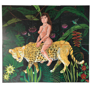 Acrylmalerei "Dschungel"