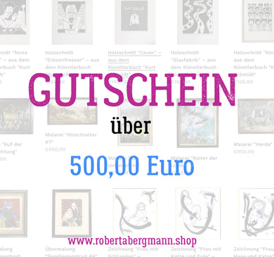 GUTSCHEIN über 500,00 Euro