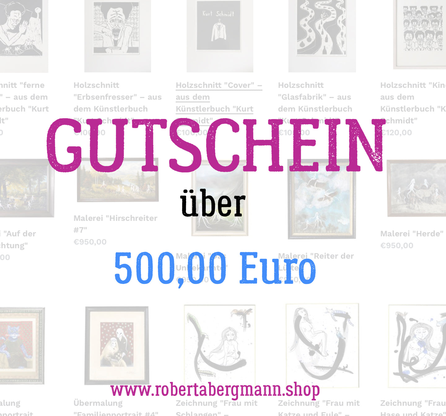 GUTSCHEIN über 500,00 Euro