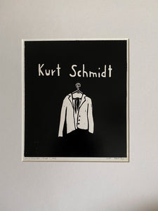 Holzschnitt "Cover" – aus dem Künstlerbuch "Kurt Schmidt"