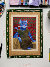 Laden Sie das Bild in den Galerie-Viewer, Übermalung &quot;Katzenportrait Lissy&quot;