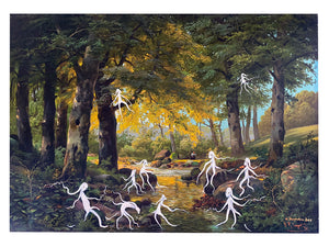 Malerei "Auf der Waldlichtung"