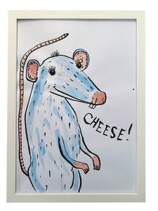 Zeichnung "Rodent (Nager)" – Illustration für #inktober2020