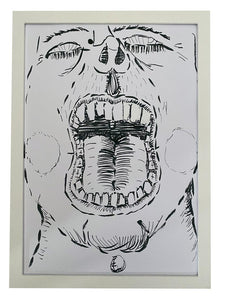 Zeichnung "Teeth (Zähne)" – Illustration für #inktober2020